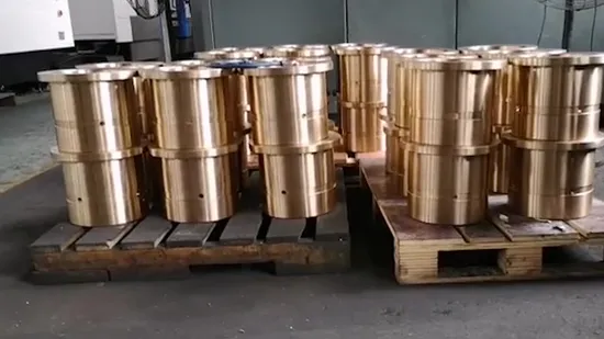 Boccola per fusione centrifuga personalizzata in lega di bronzo/ottone/rame con scanalatura per la lubrificazione in Cina
